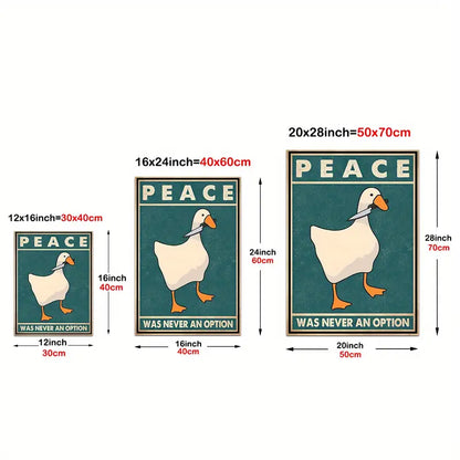 Funny Goose Vintage Print Poster