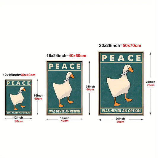 Funny Goose Vintage Print Poster