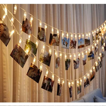 LED String Lights  Photo Holders
