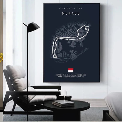 Formula One tracks (Dark)