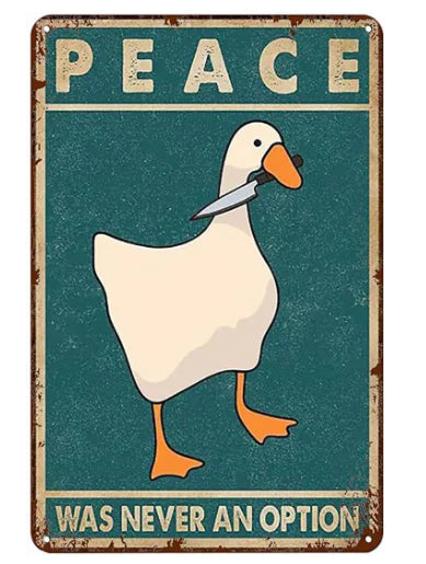 Funny Goose Vintage Print Poster