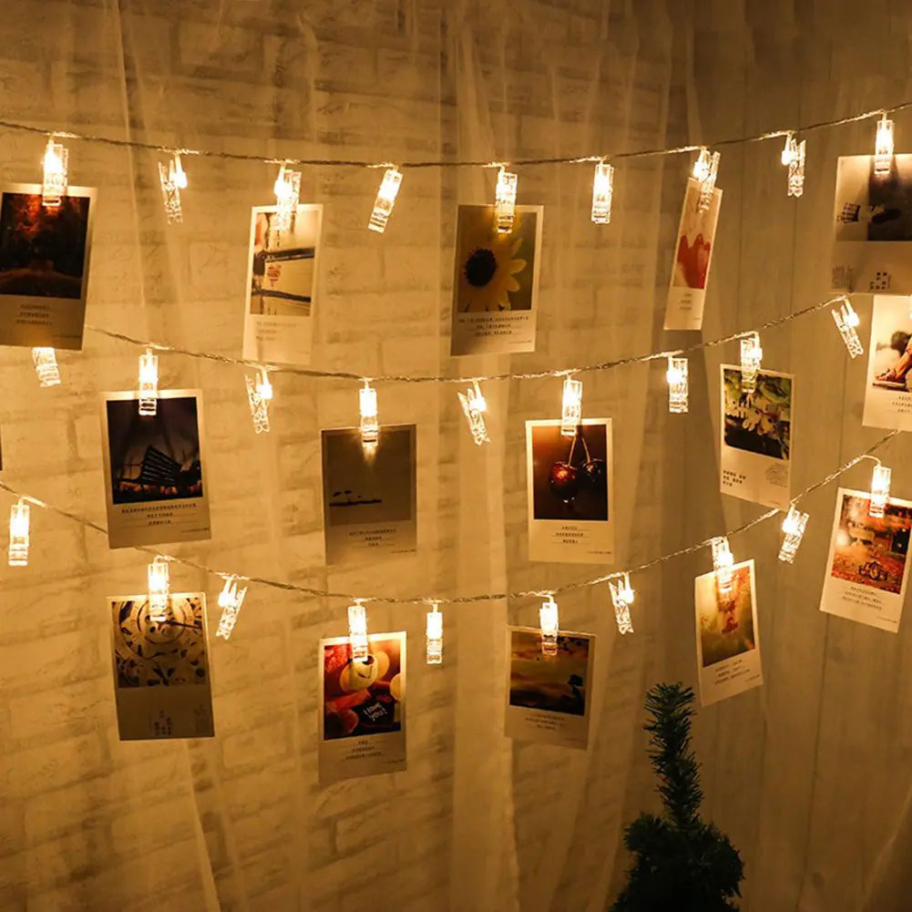 LED String Lights  Photo Holders