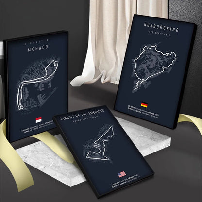 Formula One tracks (Dark)