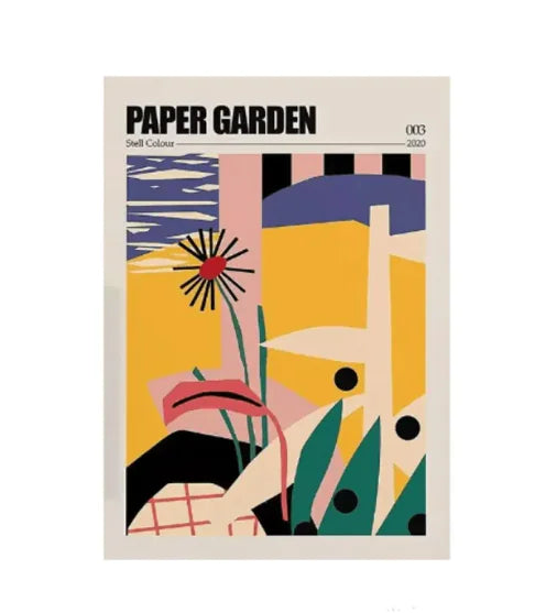Abstract Frameless Posters