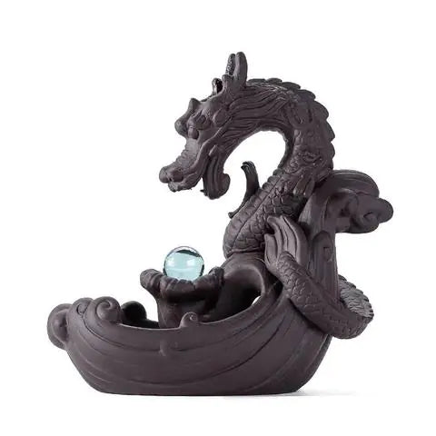 Clay Dragon Incense Burner