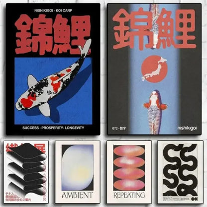 Abstract Frameless Posters