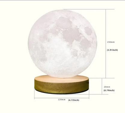 Rotating Moon Atmosphere Night Light