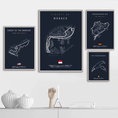 Formula One tracks (Dark)